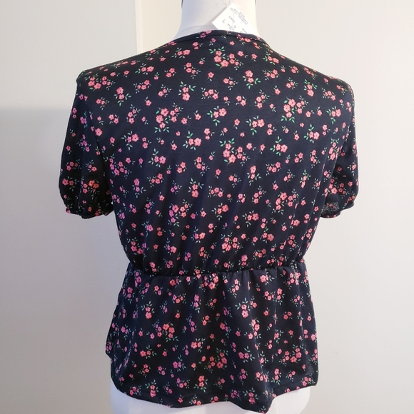 Pepblum NWT Floral Crop Top - M - Picture 4 of 9